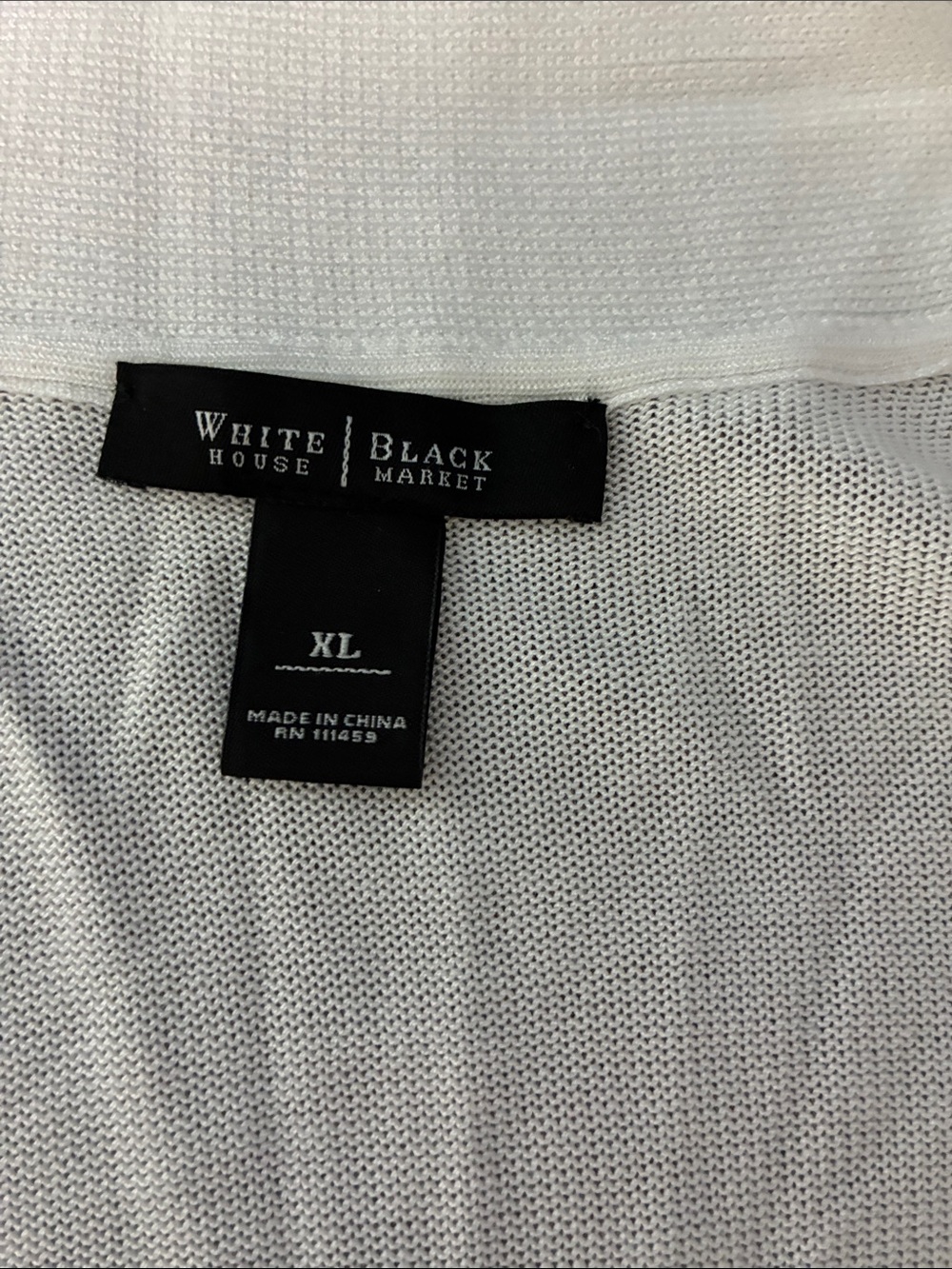 WHBM White Ruffle Open-Front Cardigan - Picture 7 of 8